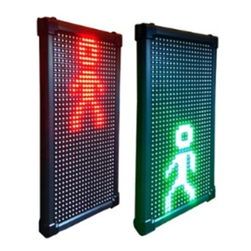 Светодиодный двухсекционный светофор Инфопаркинг ИС-П1/1Q8/24 MATRIX (П1/24 MATRIX), 160 мм