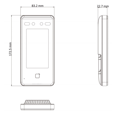 Биометрический терминал доступа HiWatch ACT-T1341M по распознаванию лиц и карт Mifare
