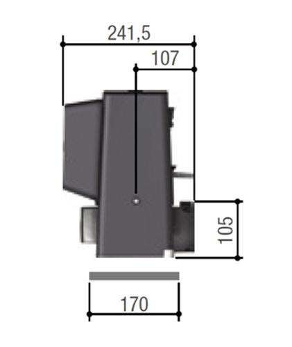 Комплект автоматики Came BX 704 RC KIT Combo для откатных ворот (8K01MS-050)