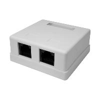 Компьютерная розетка RJ 45 DKC 10-0309, 2 порта, без шторки, кат.5е
