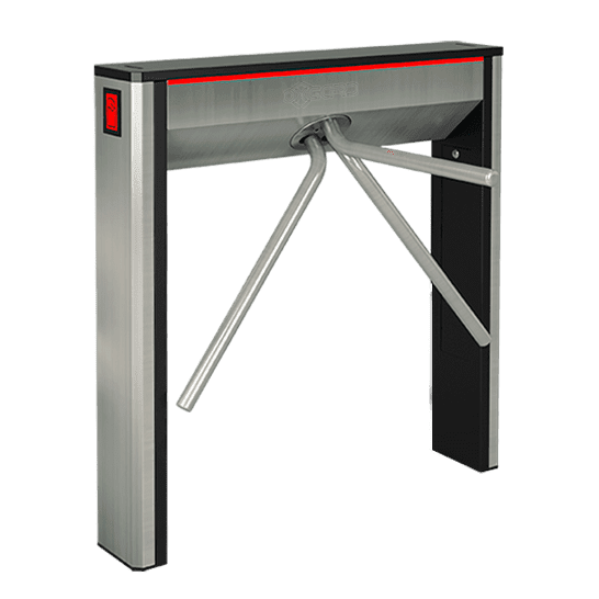 Электронная проходная Gate C-04 на базе тумбового турникета Oxgard Cube C-04 (с планками Антипаника)