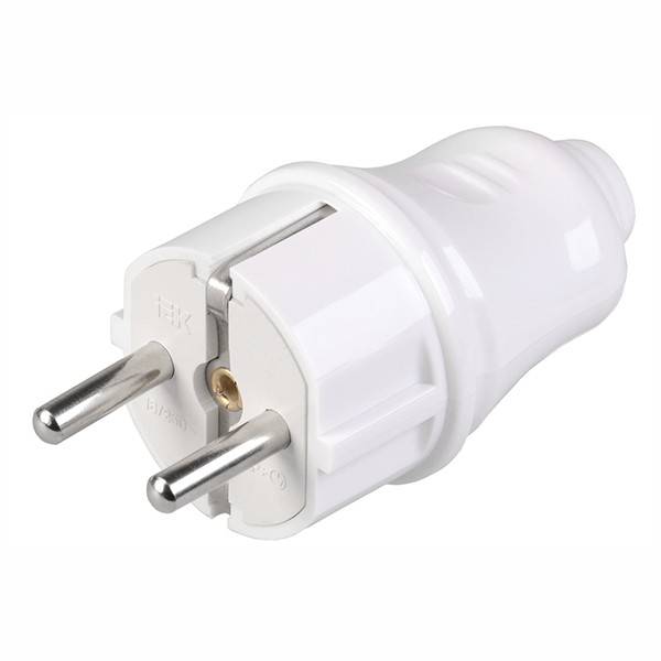 Вилка разборная прямая EVP10-16-01-K01 с заземлением, 16А