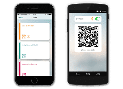Бесплатное приложение для смартфона Nedap MACE App iOS