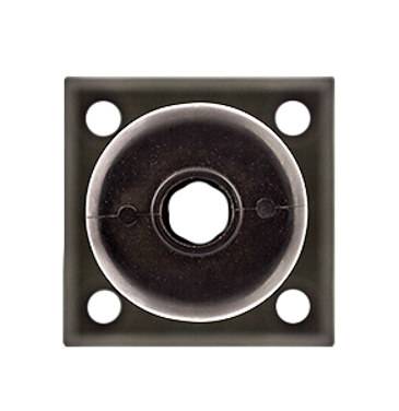 Столбик гибкий черный 750 мм с квадратным съемным основанием