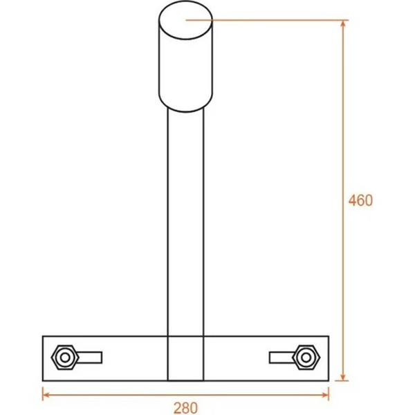 Приставной кронштейн Wolta К1П-0,3-0,35-1-0,12x0,6-С для консольного светильника