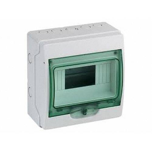 Распределительный шкаф Mini Kaedra 1 ряд 8 мод. навесной прозр. (IP65) (13978)