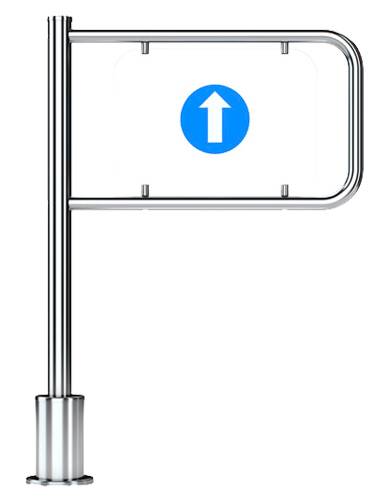 Механическая односторонняя калитка с пружинным возвратом Oxgard К-11 (левая), L=1000 мм