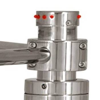 Кольцо разрезное для ограждения к роторному турникету ХРОМ Кольцо разрезное для ограждения к роторному турникету ХРОМ