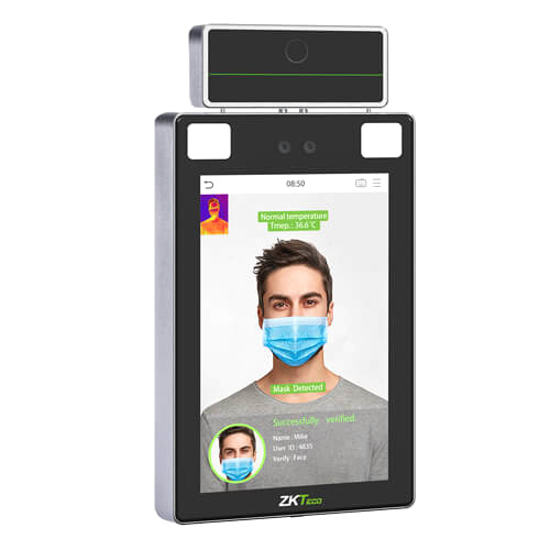 Терминал распознавания лиц ZKTeco ProFaceX [TI] [ID/WIFI] с функцией измерения температуры тела