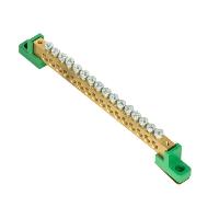 Нулевая шина EKF PROxima PE 8x12мм, 16 отверстий, латунь