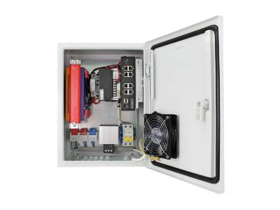 Уличная станция с термостабилизацией и PoE-коммутатором Osnovo OS-34TB1(SW-8091/IC)
