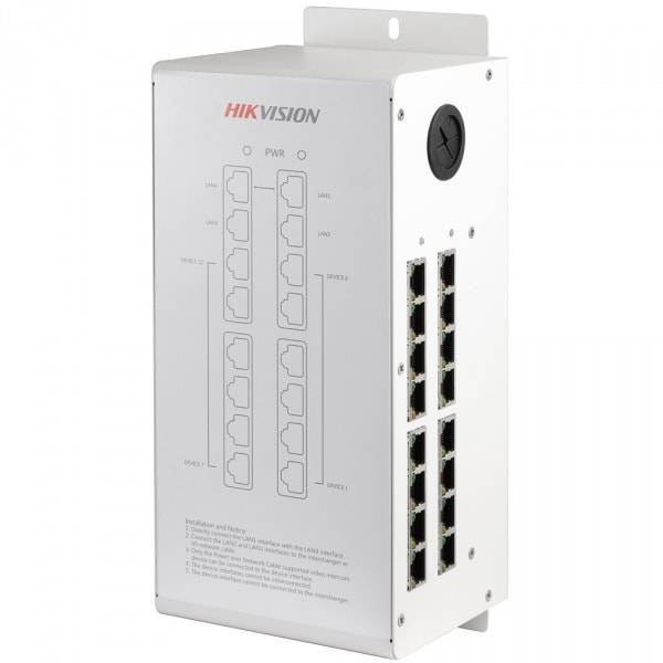 16-портовый PoE-коммутатор HikVision DS-KAD612