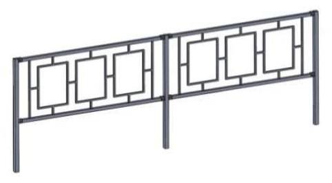 Пешеходное бетонируемое ограждение ОБ-220.40