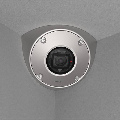 Угловая сетевая IP-видеокамера Axis Q9216-SLV STEEL с защитой от зацепления