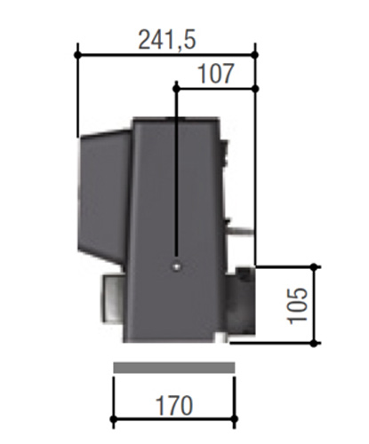 Комплект автоматики Came BX708RC KIT Combo для откатных ворот (8K01MS-053)