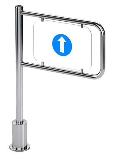 Механическая односторонняя калитка с пружинным возвратом Oxgard К-11 (правая), L=600 мм