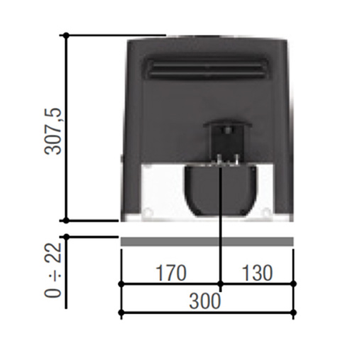 Комплект автоматики Came BX608AGS Combo для откатных ворот (BX608 KIT)