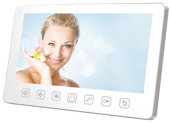 Монитор видеодомофона c кнопочным управлением TANTOS Amelie Slim (белый)