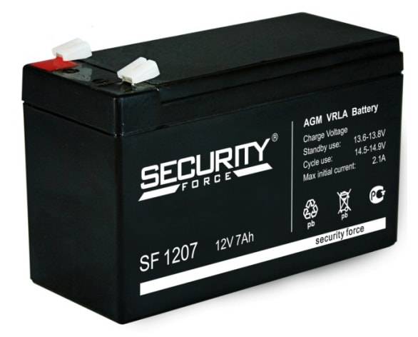 Аккумулятор SF 1207 (12В 7 Ач)