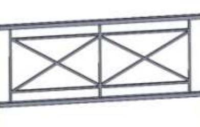 Секция пешеходного ограждения ОБ-320.40 (2 м)