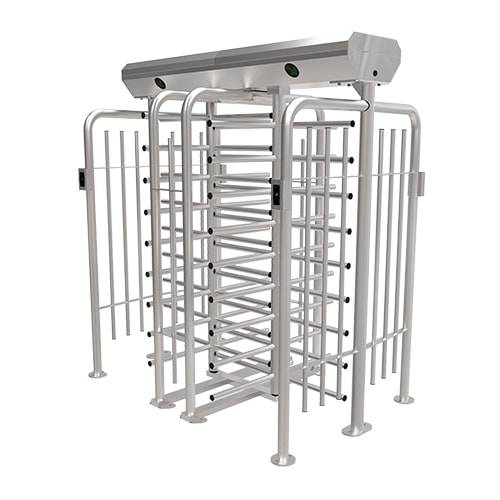 Турникет полноростовой двухпроходной ZKTeco FHT2422D 4-х лопастной (90°), с биометрическими считывателями
