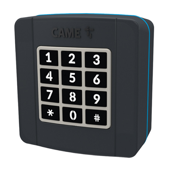 Клавиатура кодонаборная Came SELT1BDG, накладная, с синей подсветкой (806SL-0280)