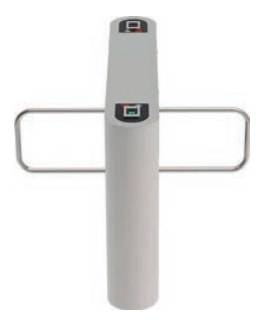 Центральный модуль распашного турникета ZKTeco SB 02 FP с биометрическими считывателями (с планками)