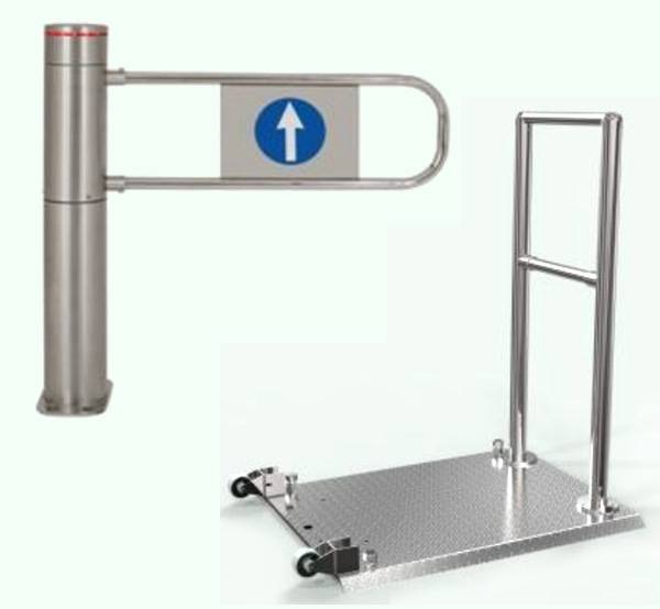 Калитка на мобильной платформе автоматическая двухсторонняя уличная Ростов-Дон АК160 НЕРЖ