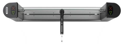 Крайний элемент турникета Oxgard Praktika-Т-04-К (шир.прохода 900 мм) с картоприемником