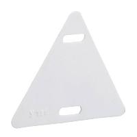 Бирка кабельная У-136 треугольник 55х55х55 мм, белая (100 шт.) (UZMA-BIK-Y136-T)