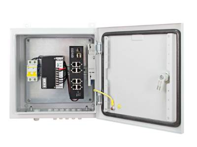 Уличная станция с PoE-коммутатором Gigabit Ethernet Osnovo OS-331(SW-8091/IC) на 10 портов