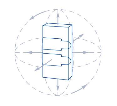 Врезной электромеханический замок PERCo LB85.3 с контактным устройством, нормально закрытый