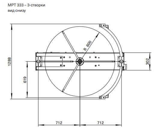 Полноростовой электромеханический турникет Magnetic MPT 333 (MPT333CA300), MGC, с блокирующим гребнем