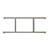 Легкосъемное ограждение "антипаника" шириной 1,3 м, ASP-D32.444.1,3-LT из нержавеющей стали AISI201