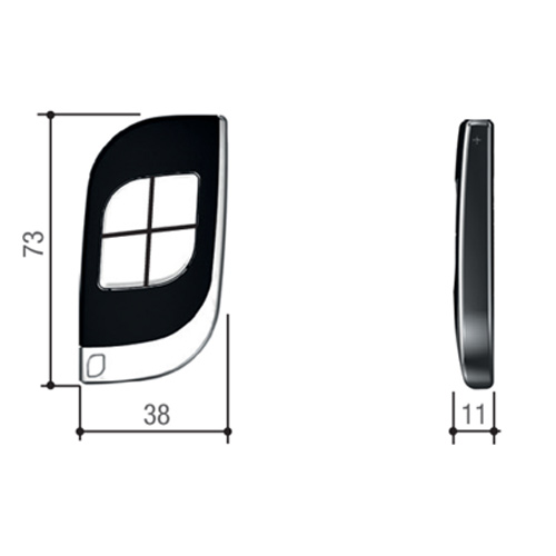 Брелок-передатчик Came TTS44RKS 4-х канальный 433,92 МГц с динамическим кодом (806TS-0250)