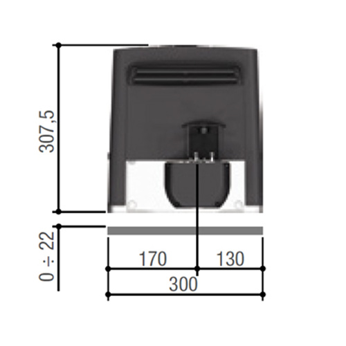 Привод 230 В Came BX608AGS для откатных ворот