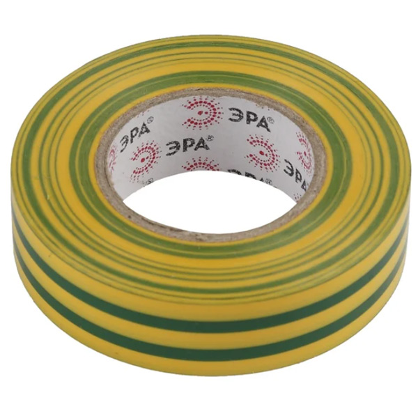 ПВХ-изолента ЭРА 19ммх20м, желто-зеленая (C0036545)