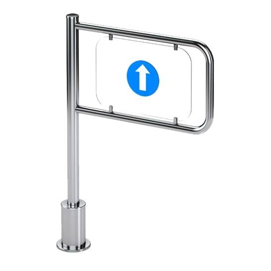 Механическая уличная односторонняя калитка с пружинным возвратом Oxgard К-11A (правая), L=1200 мм