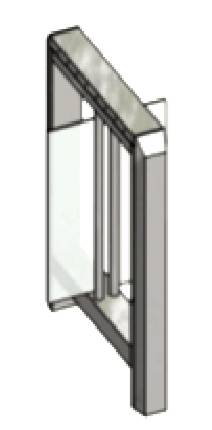 Центральный модуль распашного турникета Gotschlich Axioma High 1225H (650 мм) (6AXI2DC-S12)