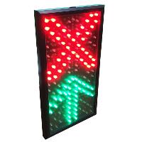 Светофор светодиодный двухсекционный Инфопаркинг ИС-Р3/12/2, 200 мм (красный крест, зелёная стрелка)