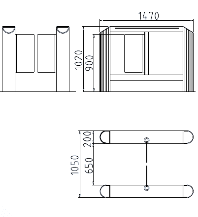 Сенсорный барьер dormakaba Argus HSB-E07, 2 прохода Сенсорный барьер dormakaba Argus HSB-E07, 2 прохода