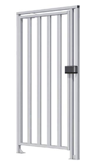 Калитка полноростовая из нержавеющей стали Oxgard К-10-Н (правая)