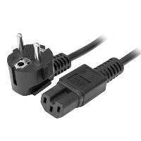 Кабель питания PC-SH-C15-10A-1.8, EU-Schuko/IEC320-C15, 220B, 10А, 1.8м