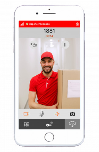 Приложение для смартфона BAS-IP Intercom для видеовызова с устройств BAS-IP