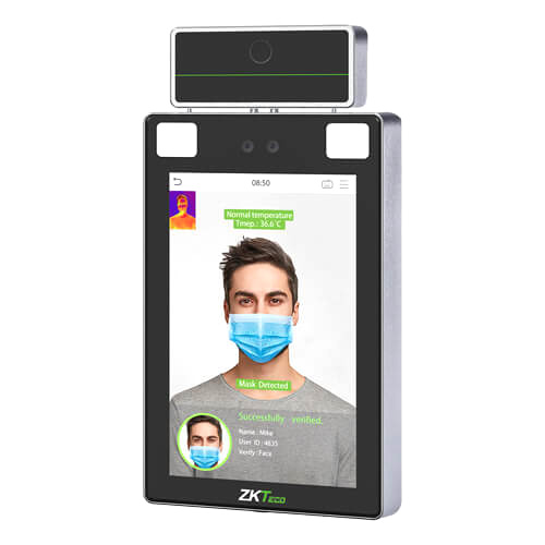 Терминал распознавания лиц ZKTeco ProFaceX [TI] [ID/WIFI] с функцией измерения температуры тела