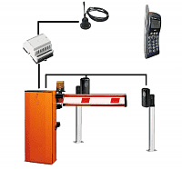 Типовое решение шлагбаум CAME ширина проезда 8 метров с управлением по телефону (1000 номеров)