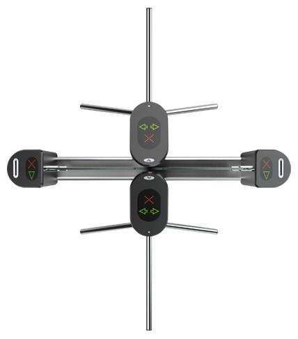 Турникет-трипод двусторонний со стеклом Oxgard Praktika-Т-03D-К с картоприемником