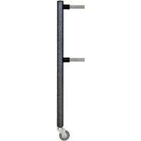 Стойка фиксатора колесная ограждения ОС2ак/2-1 двухуровневая односторонняя крашеная