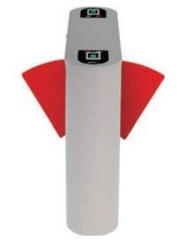 Центральный модуль раздвижного турникета ZKTeco FB 02 FP с биометрическими считывателями (со створками)