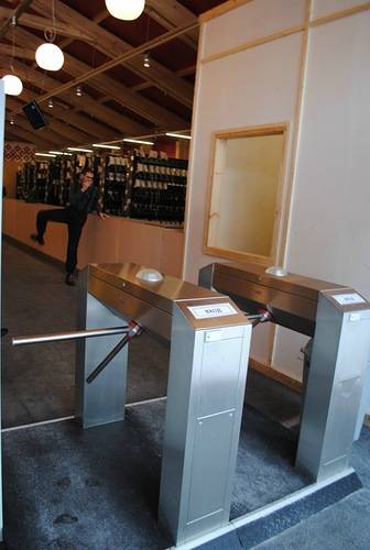 Двухштанговый тумбовый турникет Gotschlich Modul Cross 2-Arm